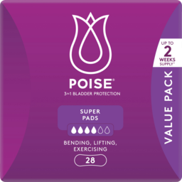 Photo of Poise Super Absorbency Pads 28 Pack