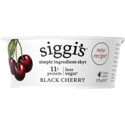 Photo of Siggis 4% Milk Fat Black Cherry Yoghurt 125g