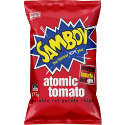 Photo of Samboy Atomic Tomato Crinkle Cut Chips
