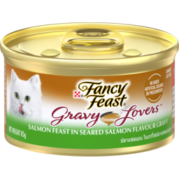 Photo of Fancy Feast Cat Food Gravy Lovers Salmon Feast in Seared Salmon Flavour Gravy 85g