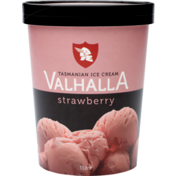 Photo of Valhalla Ice Cream Tub Strawberry 1L