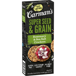 Photo of Carman's Rosemary & Sea Salt Super Seed & Grain Crackers