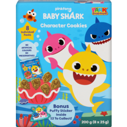 Photo of P/Ave Baby Shark Character Cookies 200g