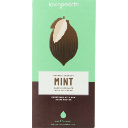 Photo of Loving Earth Mint Dark Chocolate Bar