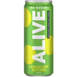 Photo of Alive Lemon Lime & Bitters Soft Drink 250ml