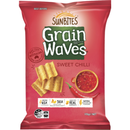 Photo of Sunbites Grain Waves Sweet Chilli Wholegrain Chips 170g