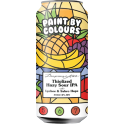 Photo of Dangerous Ales Paint By Colours Thiolized Hazy Sour IPA Can 440ml