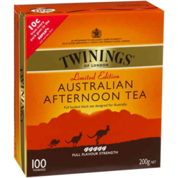Photo of Twinings Australian Afternoon Tea Bags 100 Pack 200g 200g
