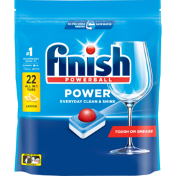 Photo of Finish Dishwash Tablets Powerball Auto Lemon 22 Pack