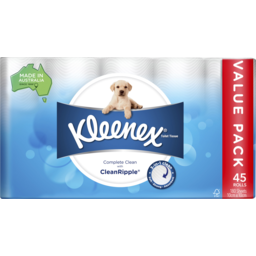 Photo of Kleenex Complete Clean Toilet Tissue 45 Pack