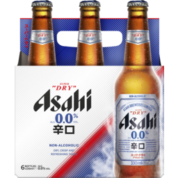 Photo of Asahi Super Dry 0.0% Alcohol 6x330ml