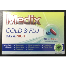 Photo of Medix Cold & Flu Day & Night Tabs 24pk