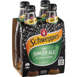 Photo of Schweppes Mixers Ginger Ale 4x300ml Bottles