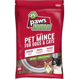 Photo of Paws Fresh Chunky Recipe Pet Mince For Dogs & Cats 3kg