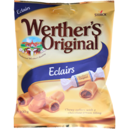 Photo of Werther's Original Eclair Chocolate Filled Caramel Toffees 100g