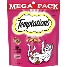 Photo of Temptations Hearty Beef Flavour Treats For Cats Mega Pack