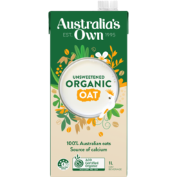 Photo of Australia's Own Unsweetened Organic Oat 1l 1l