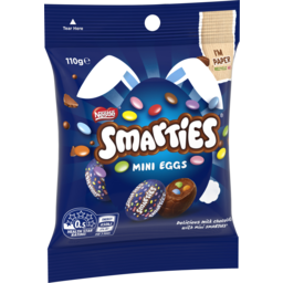 Photo of Nestle Smarties Milk Chocolate Mini Easter Eggs 110g 