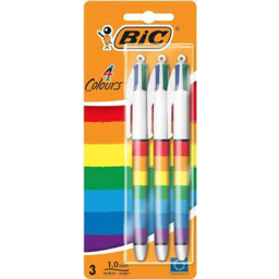 Photo of Bic 4 Colour Rainbow 3pk