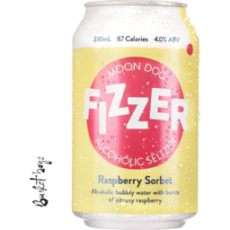 Photo of Moon Dog Fizzer Raspberry Sorbet Seltzer 24pk