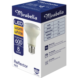 Photo of Mirabella Reflector R63 Led Warm White Brightness 600 Lumens 8 Watt Edison Screw Single Pack