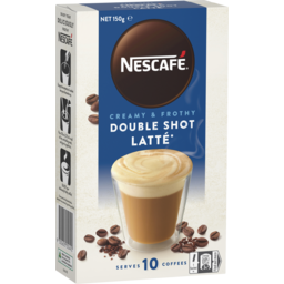 Photo of Nescafe Double Shot Latte Coffee Sachets 10 Pack 