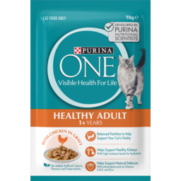 Photo of Purina One Adult With Chicken In Gravy Wet Cat Food 70g 70g