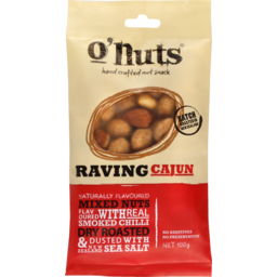 Photo of O Nuts Raving Cajun Mixed Nuts 100g