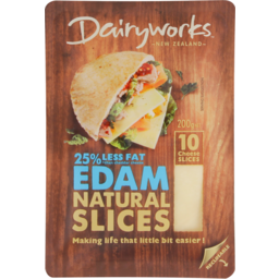 Photo of Dairyworks Cheese Slices Edam 10 Pack