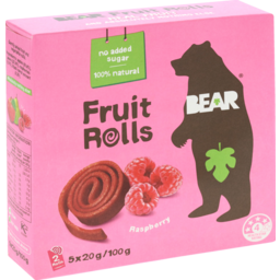 Photo of Bear Fruit Rolls Fruit Snack Raspberry 5 Pack X 20g