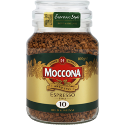 Photo of Moccona Espresso Style Medium Roast Instant Freeze Dried Coffee Jar 100g