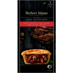 Photo of Herbert Adams Slow Cooked King Island Beef In Rich Gravy Pies 2 Pack 420g