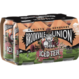 Photo of Brookvale Vodka & Peach Ice Tea Can