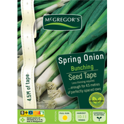 Photo of McGregor's Seed Tape Spring Onion