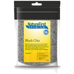 Photo of Nature First Gluten Free Black Chia Seeds 125gm