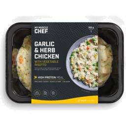 Photo of My Muscle Chef Garlic & Herb Chicken W V/Risotto 300gm