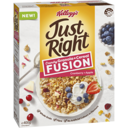 Photo of Kellogg's Just Right Crunchy Granola & Cereal Fusion Cranberry & Apple 400g