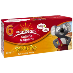 Photo of Sunbeam Sultanas With Apricot 6 X 37g 