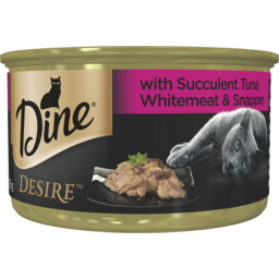 Photo of Dine Cat Food Desire Succulent Tuna White Meat & Snapper 85g