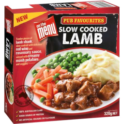 Photo of On The Menu Pub Faves Slow Coked Lamb 320g 320gm