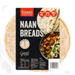 Photo of Giannis Bread Naan Traditional 5 Pack