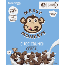 Photo of Freedom Foods Messy Monkeys Choc Crunch Gluten Free Cereal
