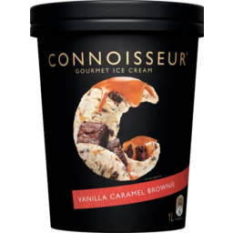 Photo of Connoisseur Gourmet Ice Cream Vanilla Caramel Brownie 1lt