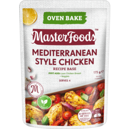 Photo of Masterfoods Mediterranean Style Chicken Oven Bake Recipe Base 175g 175g