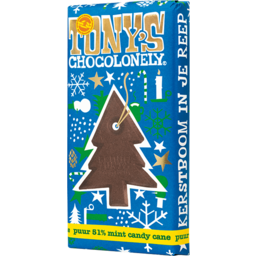 Photo of Tony's Chocolonely - Dark Candy Cane Chocolate 180g