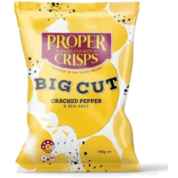 Photo of Proper Crisps B/Cut Cr/Pepper 140g