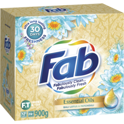 Photo of Fab Essential Oils Bali Lotus & Patchouli, Washing Powder Laundry Detergent