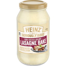 Photo of Heinz Seriously Good Pasta Bake Sauce Four Cheeses Creamy Lasagne