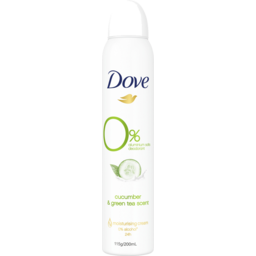 Photo of Dove Deodorant Aerosol Cucumber & Green Tea Zero Aluminium 200 Ml 