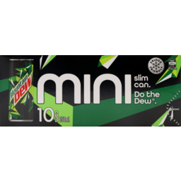 Photo of Mountain Dew Can 250ml 10 Pack